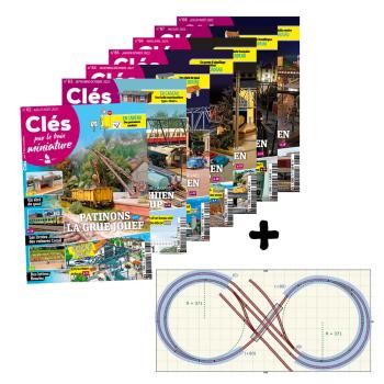 Lot Clés pour le train miniature 12 : les n°62 à 68 + Plan de réseau Entre chien et loup