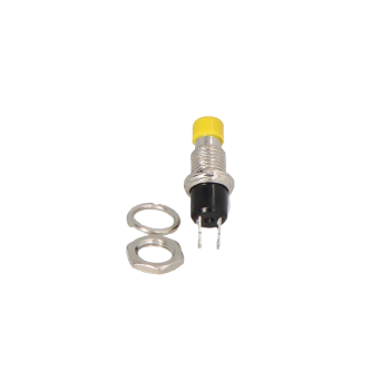 Bouton poussoir jaune
