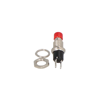 Bouton poussoir rouge