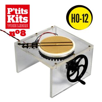 La plaque tournante H0 voie métrique 12 mm - P'tits Kits Voie Libre