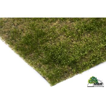 Tapis floqué pour champs et prairies - Prairie fleurie blanc - 8-18 mm 20 x 30 cm