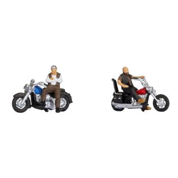 2 motards rockers - H0