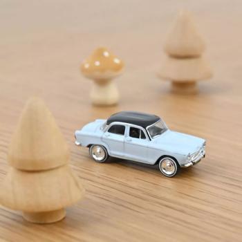 Véhicule Simca Aronde Princesse - 1962 - Gris et toit noir