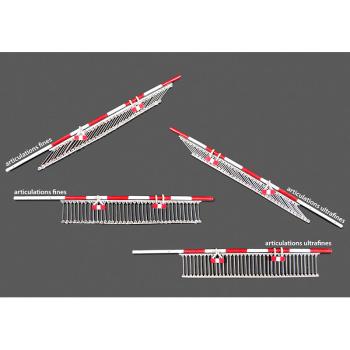 2 barrières oscillantes fonctionnelles pour PN, avec gabarit de montage
