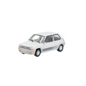 Voiture Renault 5 GT Turbo phase 1, blanc panda, 1985-1987
