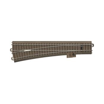 Aiguille gauche grand rayon 1114,6 mm, 12,1° - Code 83 Trix C